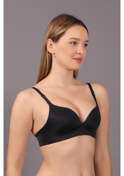 Kadın Lazer Kesim Ince Süngerli Siyah Hayalet Sütyen C5T4N1O633 fiyatları