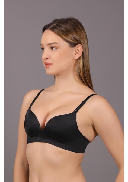 Kadın Lazer Kesim Ince Süngerli Siyah Hayalet Sütyen C5T4N1O633 modelleri
