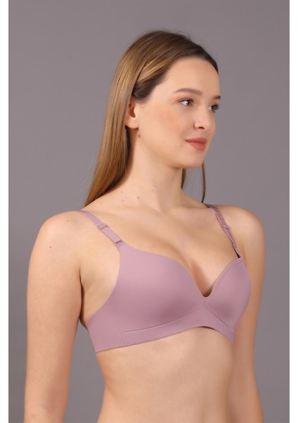 Kadın Lazer Kesim Ince Süngerli Gül Kurusu Hayalet Sütyen C5T4N1O633 modelleri