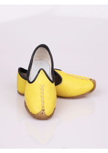 Çocuklar Için El Yapımı Hakiki Deri Yöresel Yemeni Çarıklar
