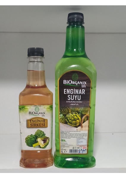 Enginar Sirkesi 480 ml Enginar Suyu 1 Lt