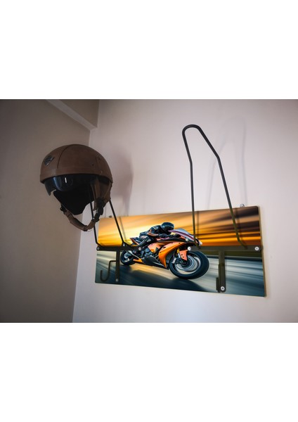 Motosiklet Kask Askısı, Motor Kask Askısı, Kask Askılığı MOTOGPX2V5