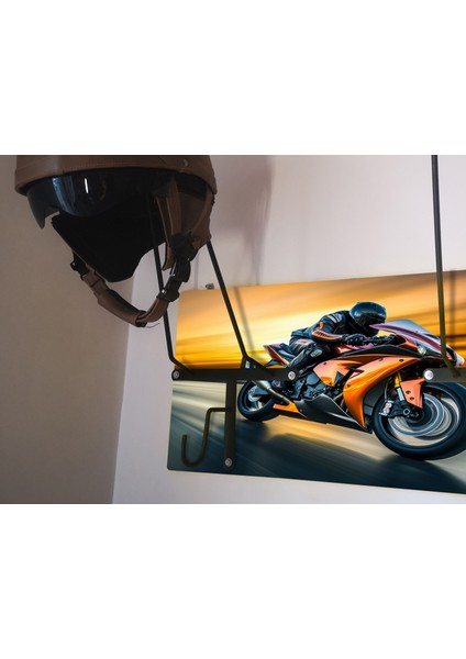 Motosiklet Kask Askısı, Motor Kask Askısı, Kask Askılığı MOTOGPX2V5