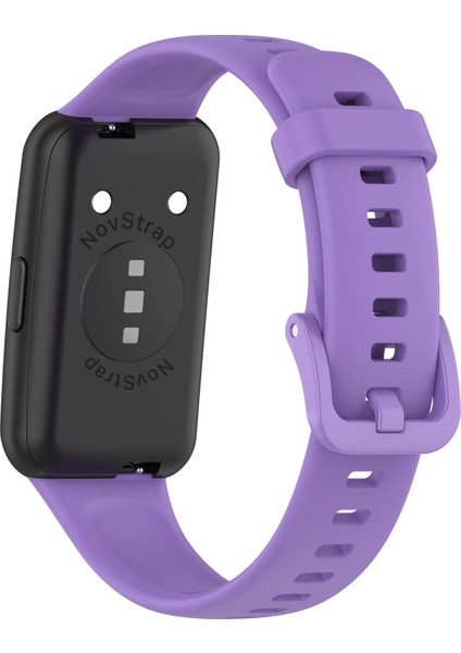 Huawei Band 7 ile Uyumlu Kordon Tam Uyumlu Pimli Liquid Silikon Kordon Kayış