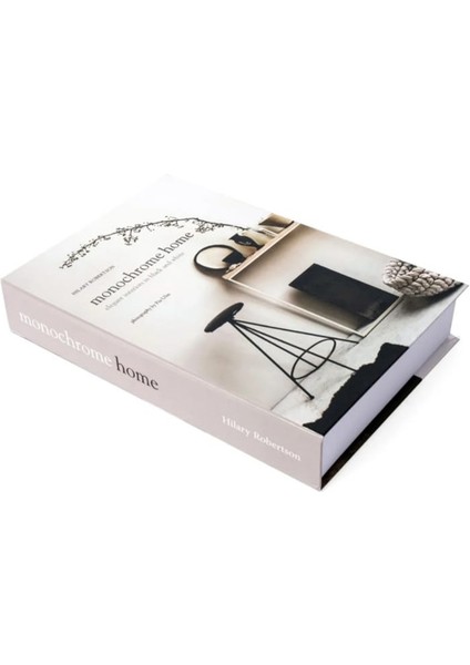 140 Monochrome Home Dekoratif Kitap Kutusu
