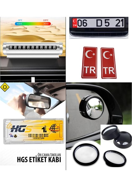 4'lü Set: Numaratör + Kör Nokta Aynası + Hgs Kılıfı + Tr Sticker