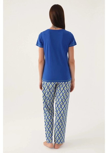 Yumuşak Dokulu Kısa Kol Kadın Pijama Takım 2931 indirimleri