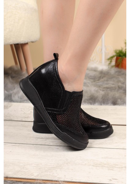 File Gizli Dolgu Ayakkabı SİYAH