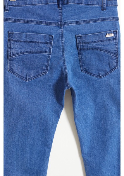 Koyu Mavi Erkek Çocuk Basic Jean Pantolon 12-17 Yaş 17746