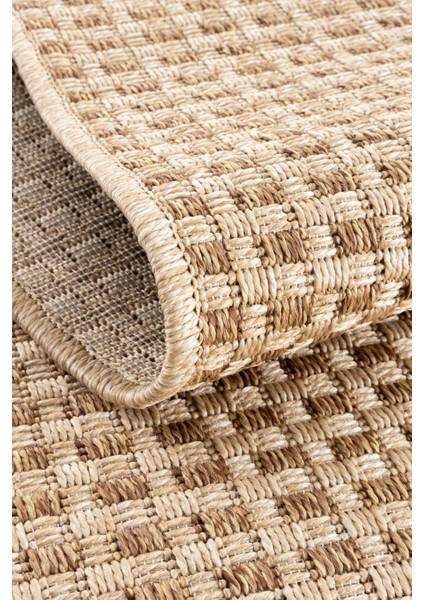 Bolivya B667A Kahve Hasır Dokulu Antialerjik Halı Kilim Salon Mutfak Koridor Kesme Yolluk fırsatları