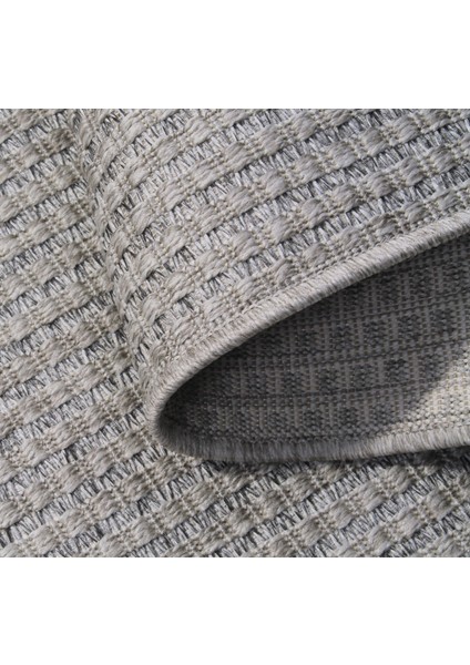 Bolivya B666A Gri Hasır Dokulu Antialerjik Halı Kilim Salon Mutfak Koridor Kesme Yolluk modelleri