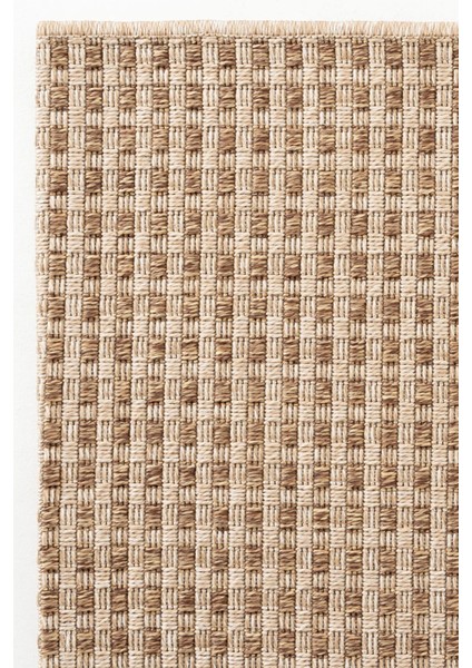 Bolivya B667A Kahve Hasır Dokulu Antialerjik Halı Kilim Salon Mutfak Koridor Kesme Yolluk indirimleri