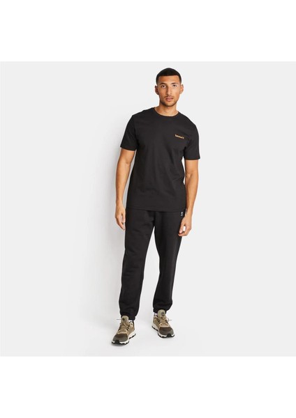 Small Linear Logo Print Tee Siyah Erkek T-Shirt fiyatları