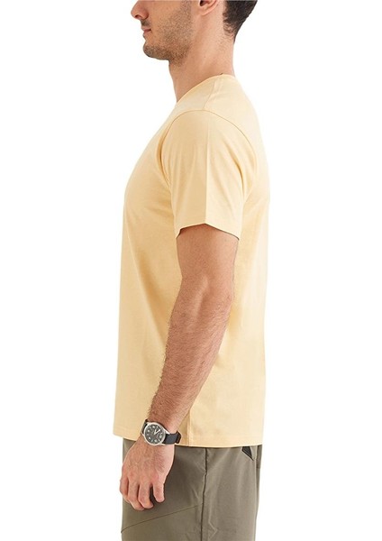 Csc M Bar Split Graphic Ss Tee Sarı Erkek T-Shirt