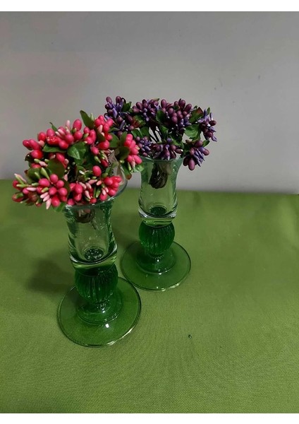 Onikili Mini Cipso Dk. Pink Yapay Pıtır Çiçek 14CM Dekoratif Tamamlayıcı Hediyelik Vazoluk 1 Adet fiyatları