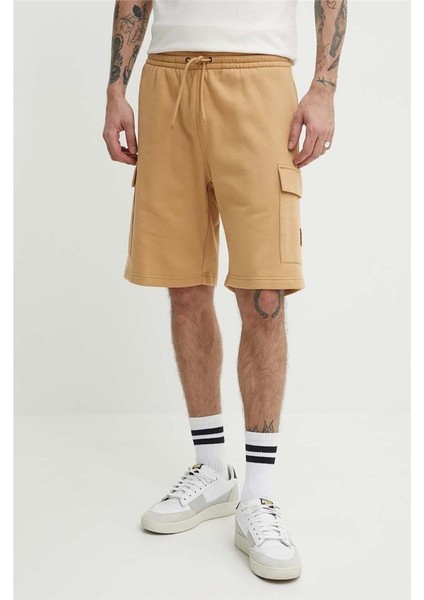 Woven Badge (Bb) Cargo Sweatshort Lıght Wheat Boot Erkek Şort