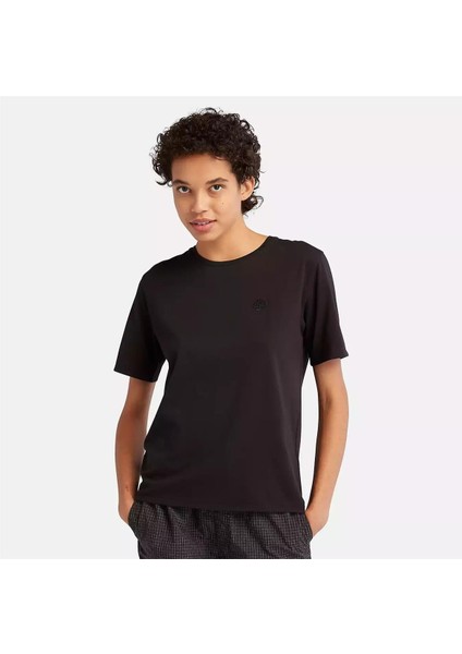 Short-Sleeve Tee Siyah Kadın T-Shirt