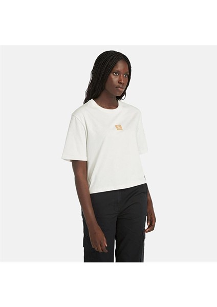 Short-Sleeve Tee Vıntage Whıte Kadın T-Shirt