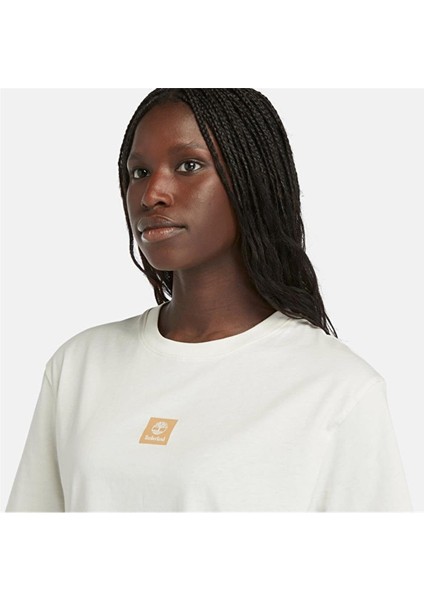 Short-Sleeve Tee Vıntage Whıte Kadın T-Shirt