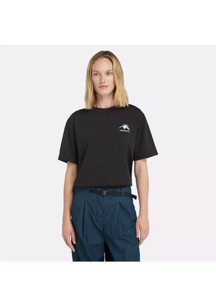 Hıke Lıfe Graphıc Short-Sleeve Tee Siyah Kadın T-Shirt