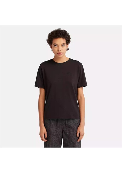 Short-Sleeve Tee Siyah Kadın T-Shirt fırsatları