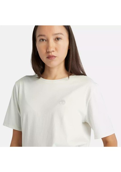 Short-Sleeve Tee Vıntage Whıte Kadın T-Shirt
