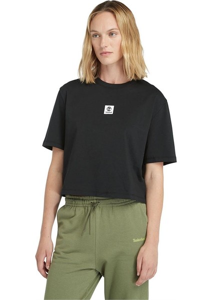 Short-Sleeve Tee Siyah Kadın T-Shirt