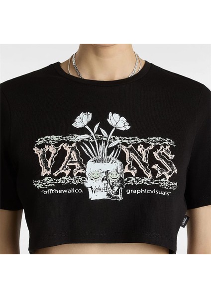 Growing Ideas Crew Crop Iı Siyah Kadın T-Shirt