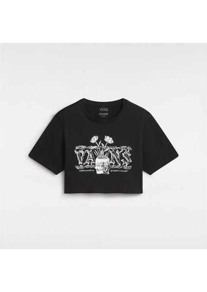 Growing Ideas Crew Crop Iı Siyah Kadın T-Shirt