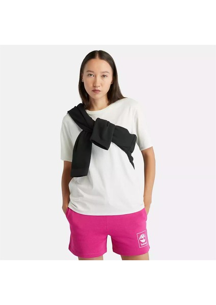 Short-Sleeve Tee Vıntage Whıte Kadın T-Shirt