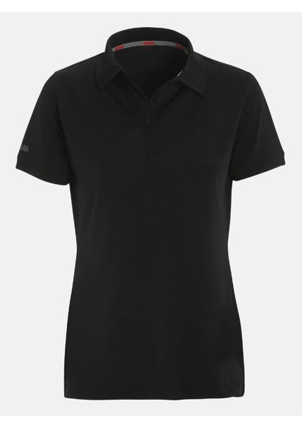 Ws Tech Pıque Polo Ss Siyah Kadın T-Shirt