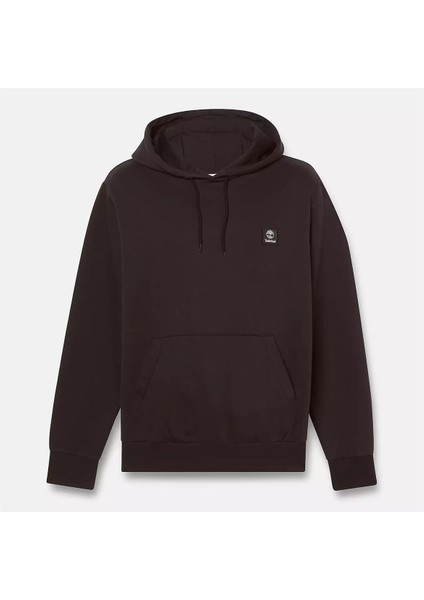 Woven Badge (Bb) Hoodie Siyah Erkek Sweatshirt