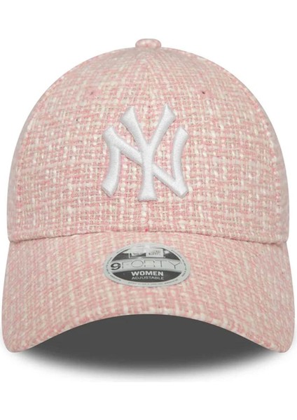 New Era New York Yankees  Summer Tweed Pink 9forty Kadın Şapka