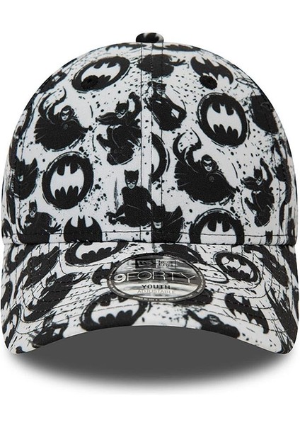 New Era Batman Youth All Over Print White 9forty Genç Çocuk Şapkası