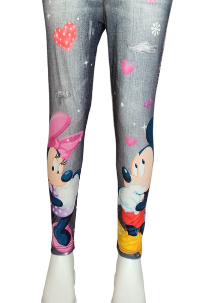 Siyah Beyaz Kız Çocuk Minnie Mouse Baskılı Şapka Aksesuarlı Panço Takım indirimleri