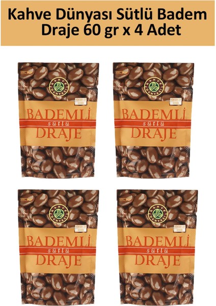 Sütlü Badem Draje 60 gr x 4 Adet