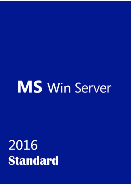 Server 2016 Standard Elektronik/Dijital Lisans