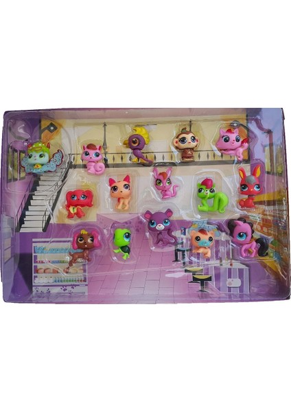 Littlest Petshop 15LI Miniş Figür Seti Oyuncak Minişler Figür Seti Oyuncak Miniş