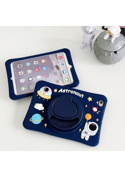 Samsung Galaxy Tab A7 Lite 8.7 Standlı ve Boyun Askılı Astronot Figürlü Çocuk Tablet Kılıf T227