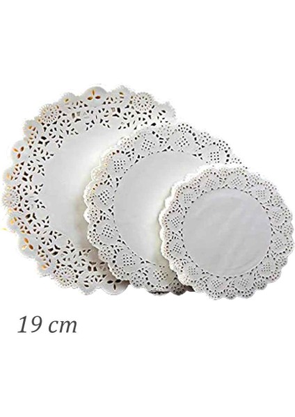 Dantelli Kağıt Doyley Altlık 19 cm - 50'li