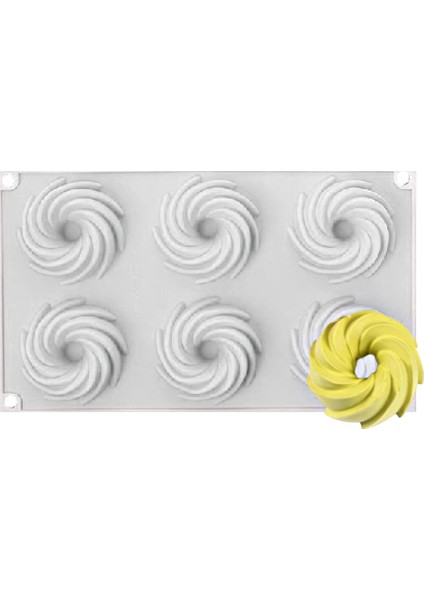 Çoklu Silikon Tart Kek Pasta Tatlı Kalıbı - SF202