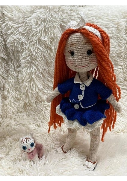 Setoş Bebek ve Pisisi Amigurumi Organik Oyuncak