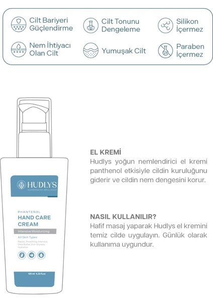 Yoğun Nemlendirici Pürüzsüzleştirici Kuru ve Hassas Ciltler İçin El Kremi 125 ml indirimleri