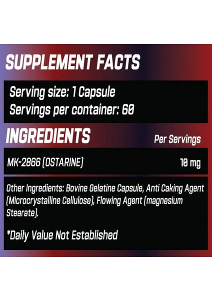 MK2866 Ostarine 10 mg 60 Kapsül