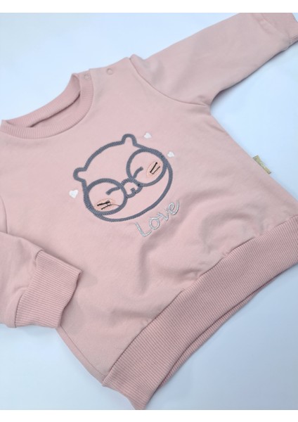 Kız Çocuk Premium Kalite Penye Ikili Pijama Gül Kurusu Renk Takımı Baykuş Işlemeli fiyatları