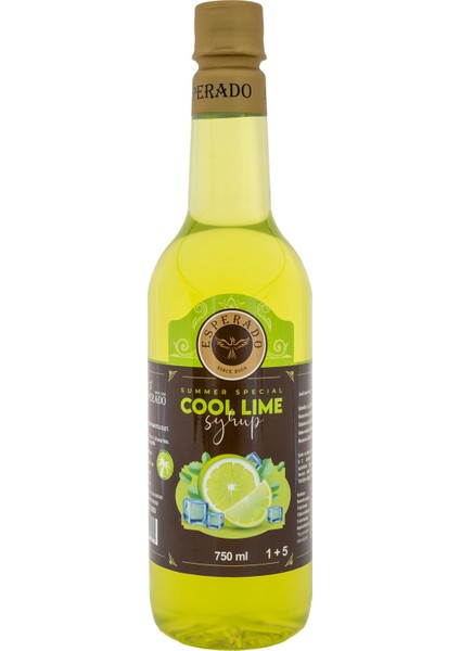 ESPERADO COOL LİME - MANGO&PORTAKAL YOĞUN AROMALI KONSANTRE ŞURUP  1 + 5  2 X 750 ml