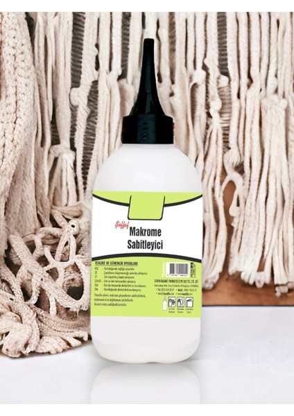 Makrome Sabitleyici Sıvı, 250 Gr Tüylenme ve Dağılma Önleyici Tutkal Yapıştırıcı