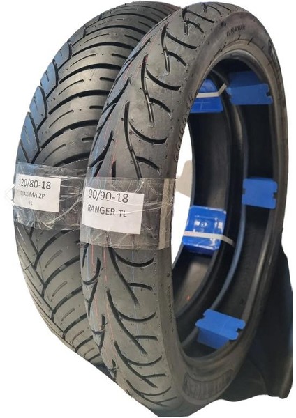 120/80-18 ve 90/90-18 Motosiklet Lastik Takımı Tl (Tubeless - Dubleks)