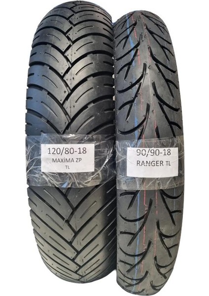 120/80-18 ve 90/90-18 Motosiklet Lastik Takımı Tl (Tubeless - Dubleks)