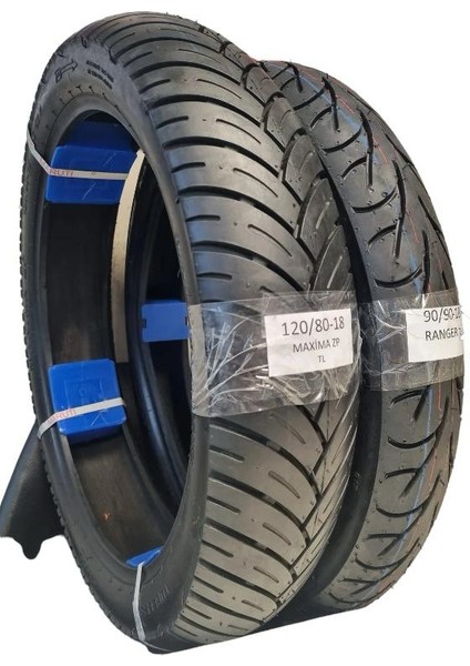 120/80-18 ve 90/90-18 Motosiklet Lastik Takımı Tl (Tubeless - Dubleks)